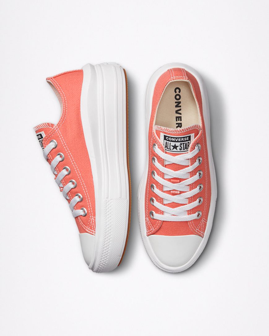 Topanky Na Platforme Converse Chuck Taylor All Star Move Nizke Damske Oranžové Biele | SK CIPYJ9